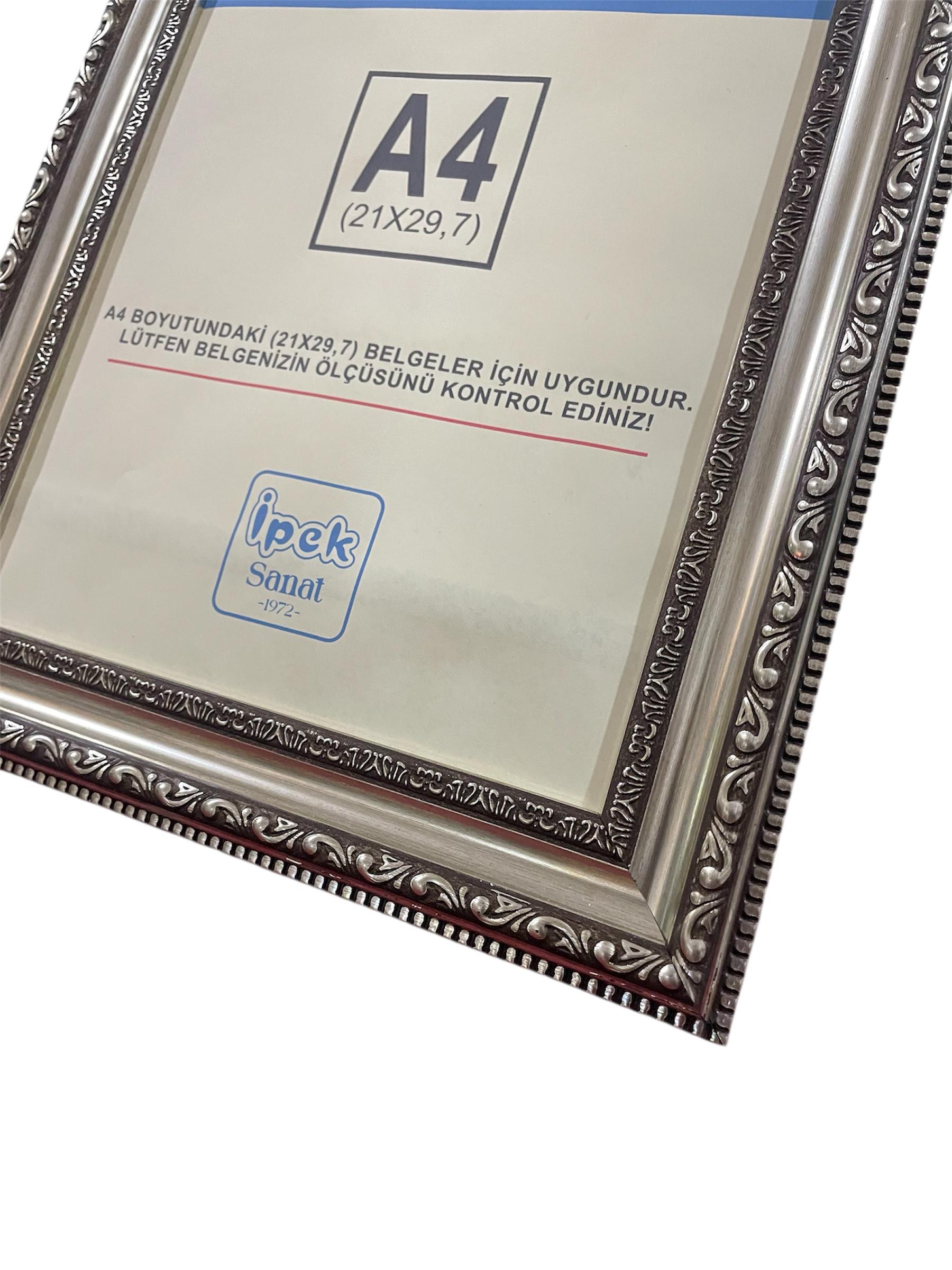 A4 Boyutunda Antik Gümüş 2