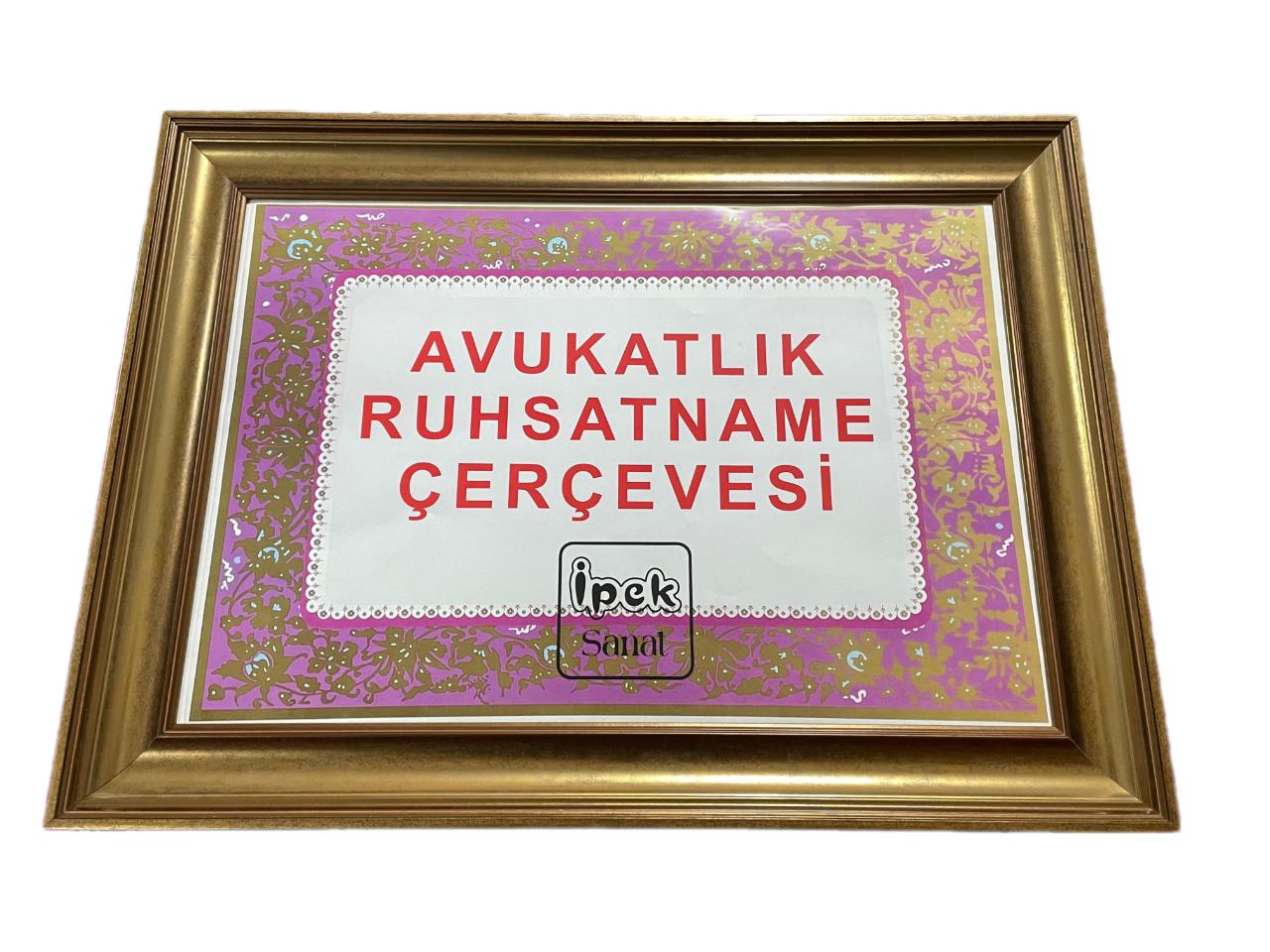 Avukatlık Ruhsat Çerçevesi Bakırımsı Altın