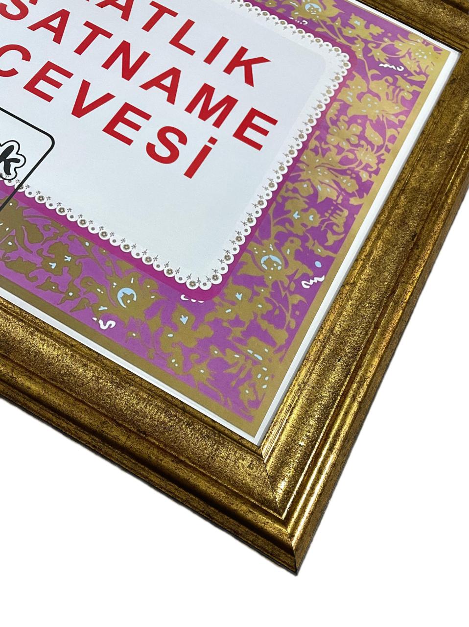 Avukatlık Ruhsat Çerçevesi Antik Gold 1