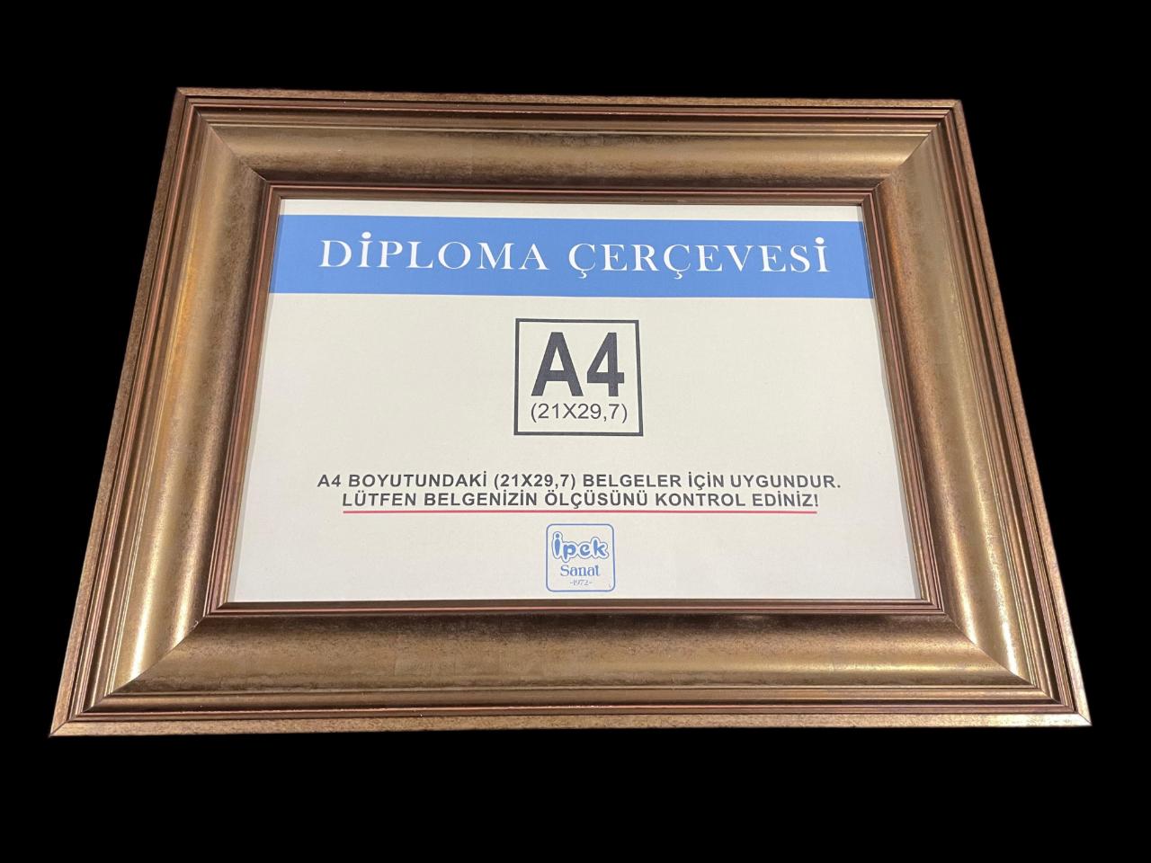 A4 Boyutunda Bakırımsı Altın