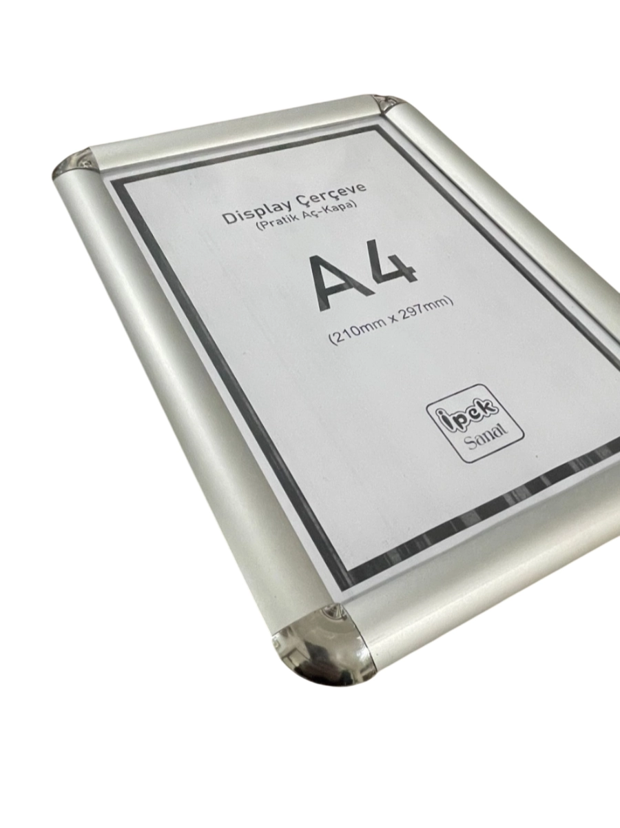 A4 Display Çerçeve - 21x30 Rondo Köşeli Display Çerçeve