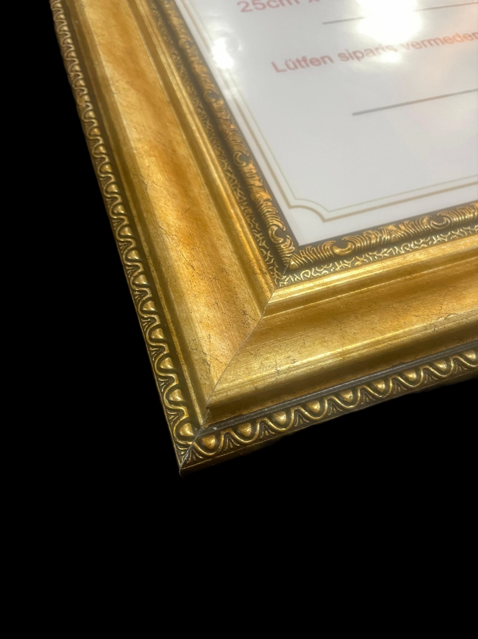 Diploma Çerçevesi 25x35 Boyutta Soft Altın