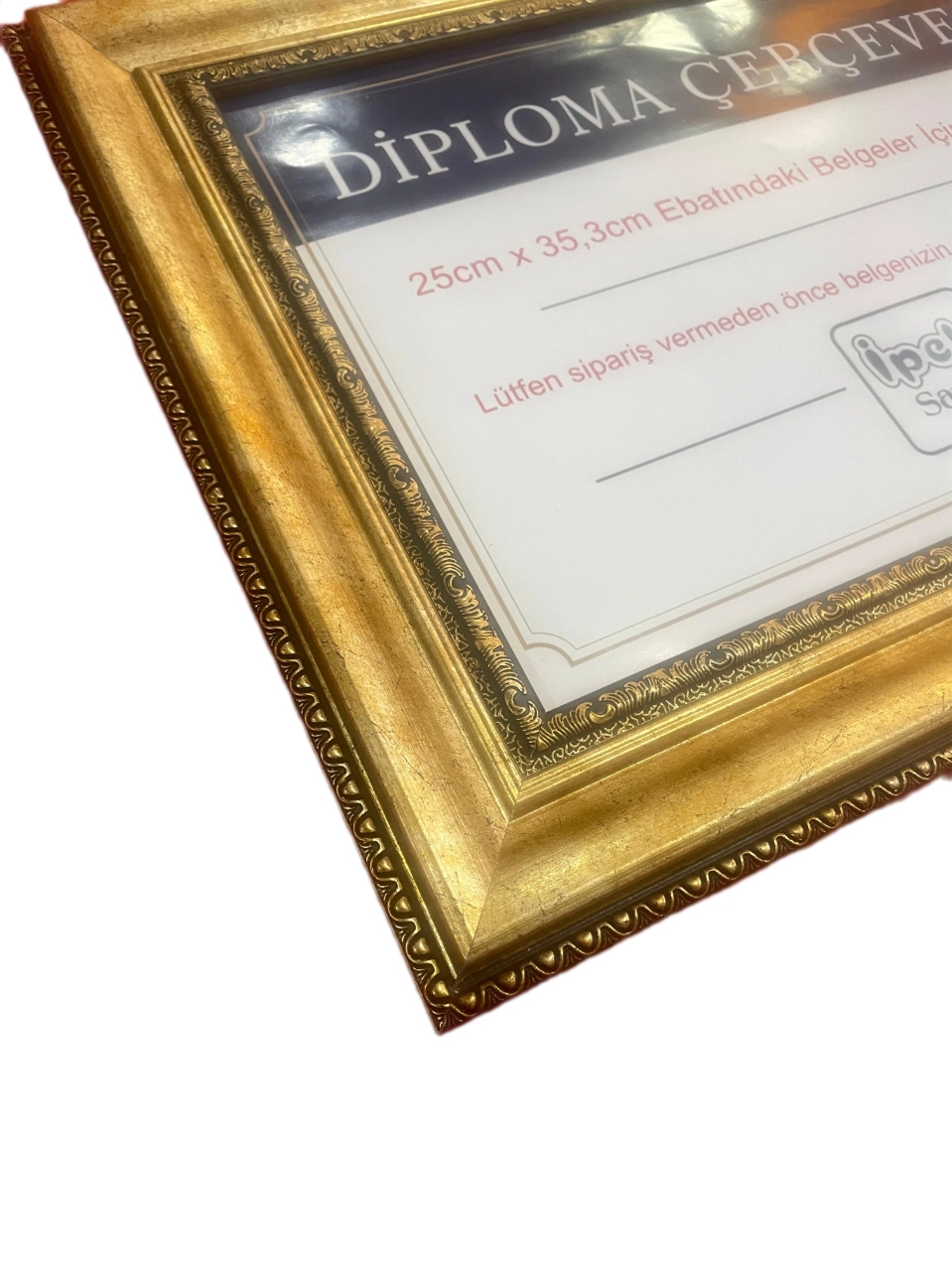 Diploma Çerçevesi 25x35 Boyutta Soft Altın