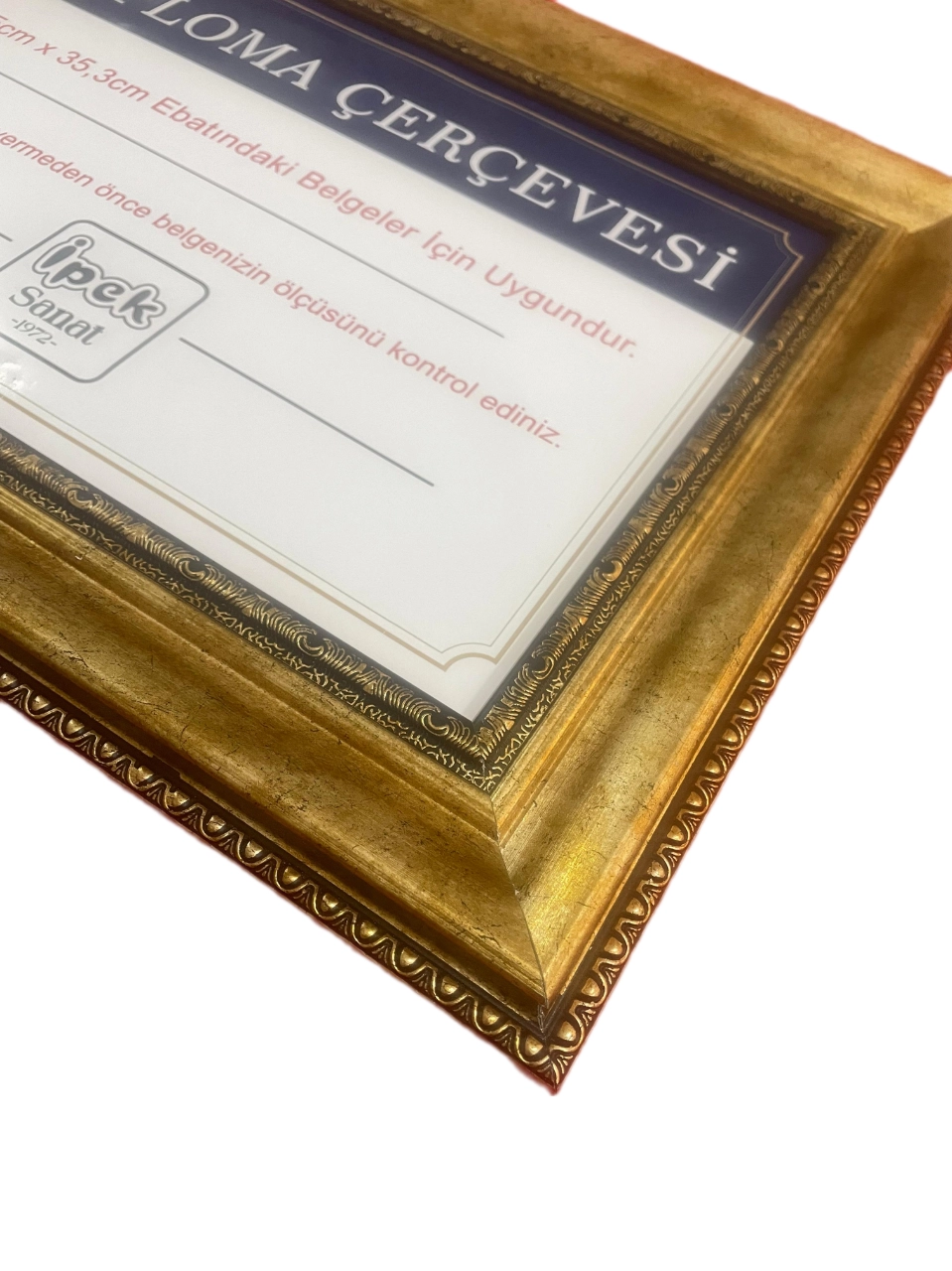 Diploma Çerçevesi 25x35 Boyutta Soft Altın