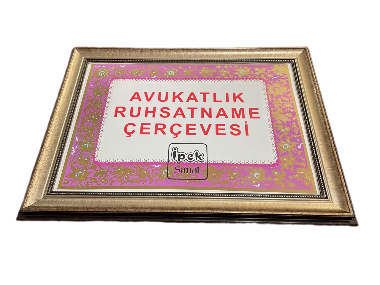 Avukatlık Ruhsat Çerçevesi Antik Gümüş Renk 3