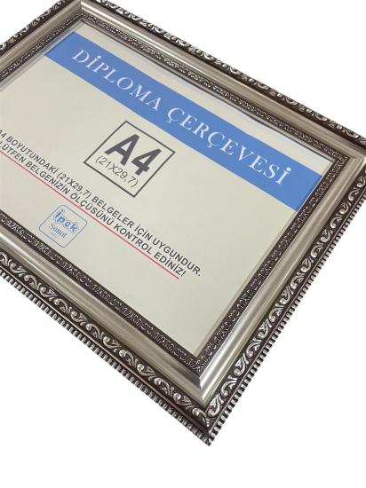 A4 Boyutunda Çerçeve Antik Gümüş 2