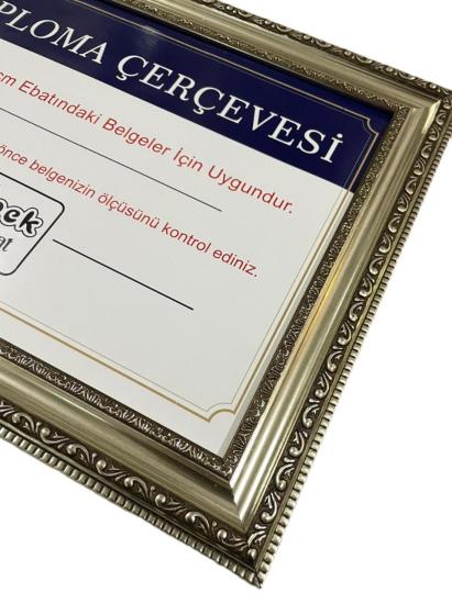 Diploma Çerçevesi 25x35 Boyutta Antik Gümüş 2