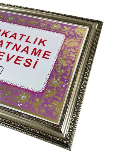 Avukatlık Ruhsat Çerçevesi Antik Gümüş Renk 2