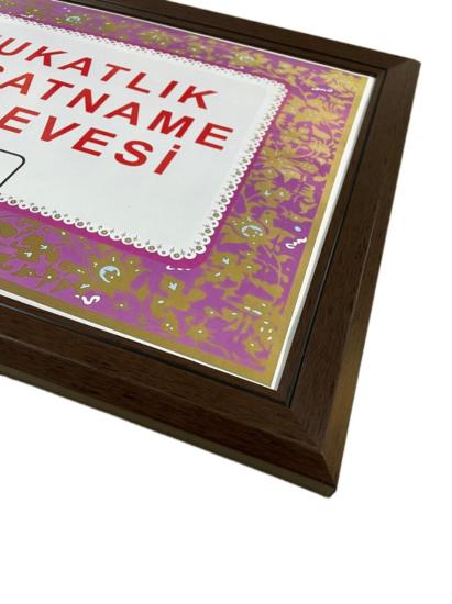 Avukatlık Ruhsat Çerçevesi Kahverengi