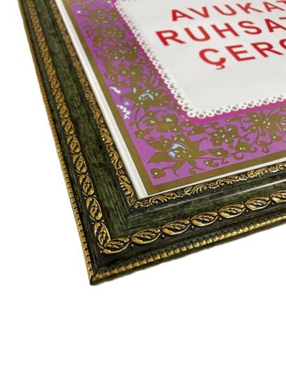 Avukatlık Ruhsat Çerçevesi Antik Yeşil