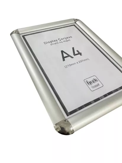 A4 Display Çerçeve - 21x30 Rondo Köşeli Display Çerçeve