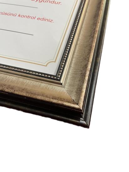 Diploma Çerçevesi 25x35 Boyutta Antik Gümüş 3
