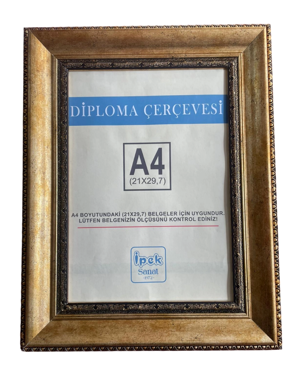 A4 Boyutunda Soft Altın Renk