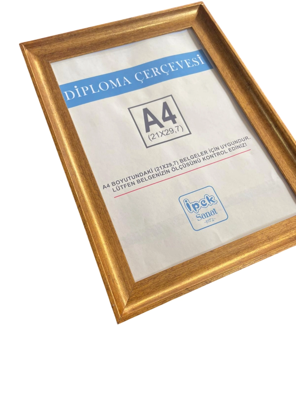A4 Boyutunda Zarif Model Altın Renk