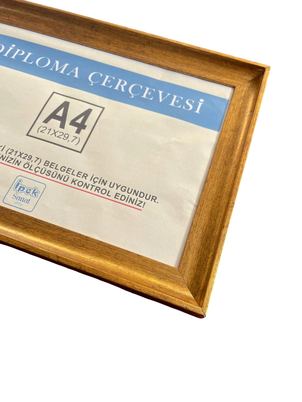 A4 Boyutunda Zarif Model Altın Renk