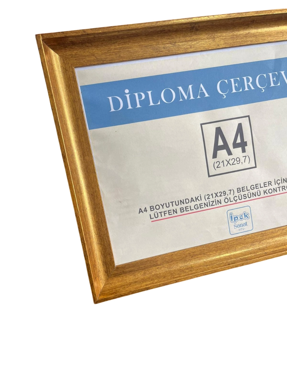 A4 Boyutunda Zarif Model Altın Renk