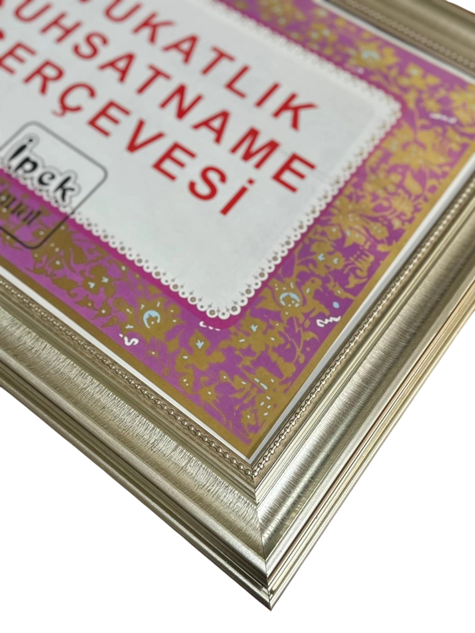 Avukatlık Ruhsatname Çerçevesi Gümüş Renk